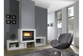Cheminée contemporaine Opus - Vente et pose en Moselle - Forbach
